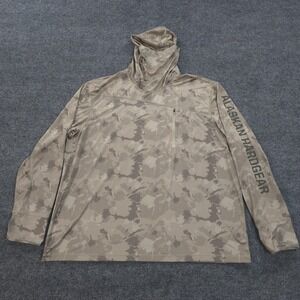 Alaskan Hardgear Hoodie Mens 2XL Beige Camo U.P. Stream Performance Fishing Hike